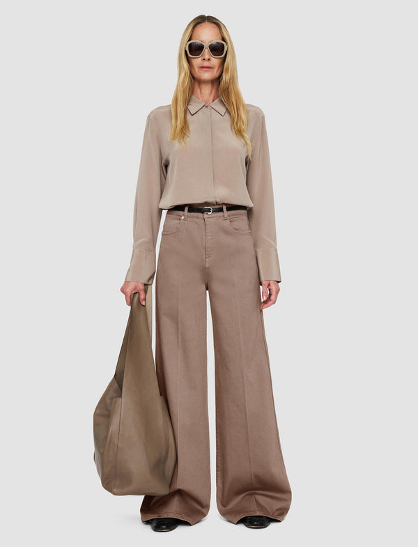 Joseph Abbey Denim Stretch Trousers Escargot