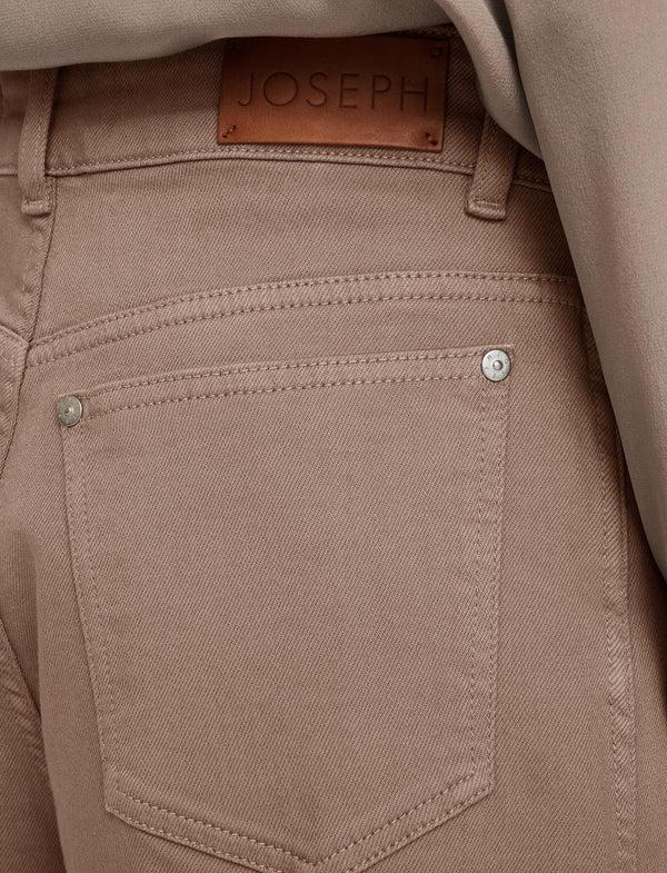 Joseph Abbey Denim Stretch Trousers Escargot