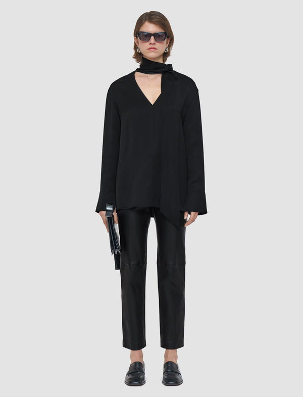 Joseph Adele Light Crepe Blouse Black