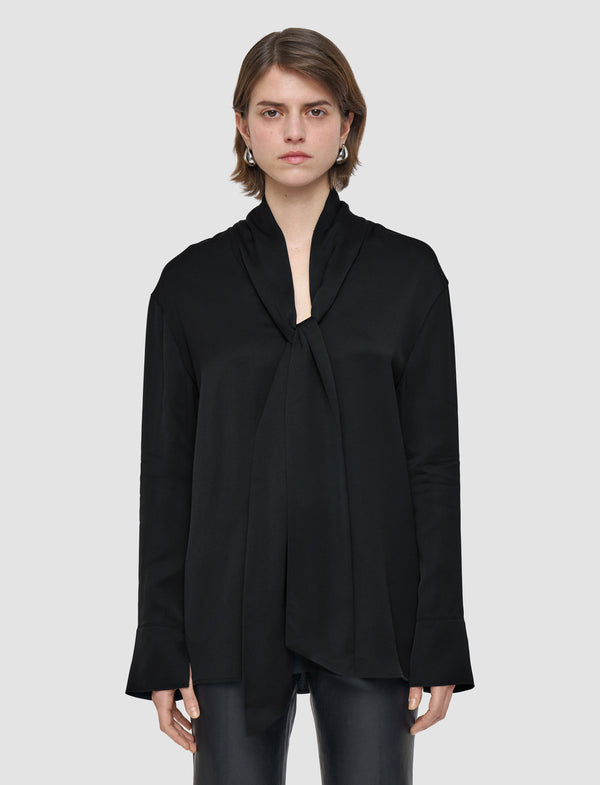 Joseph Adele Light Crepe Blouse Black