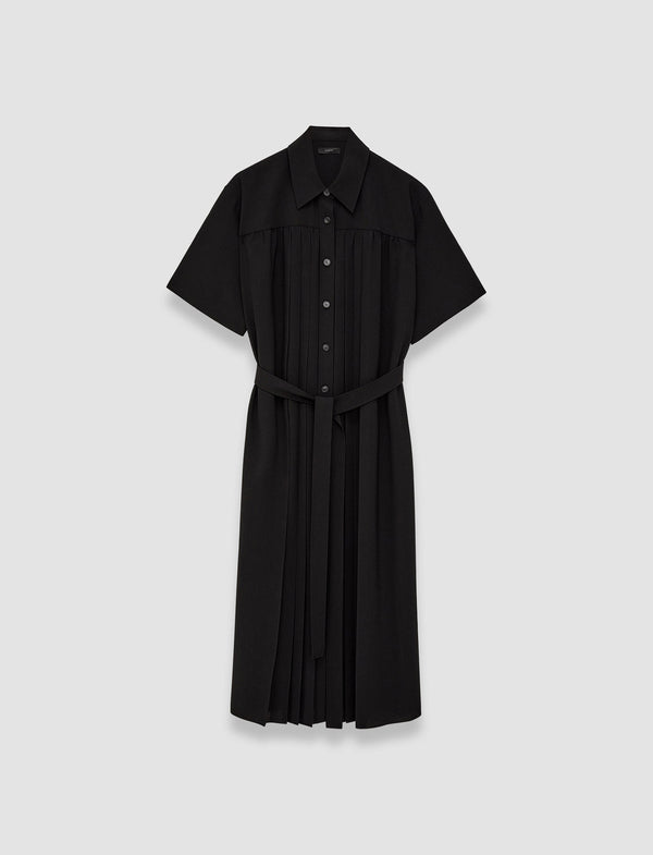 joseph Airy Plissé Arcade Dress Black