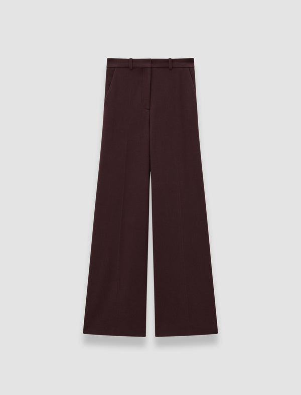 joseph Alana Flannel Wool Trousers Maraschino