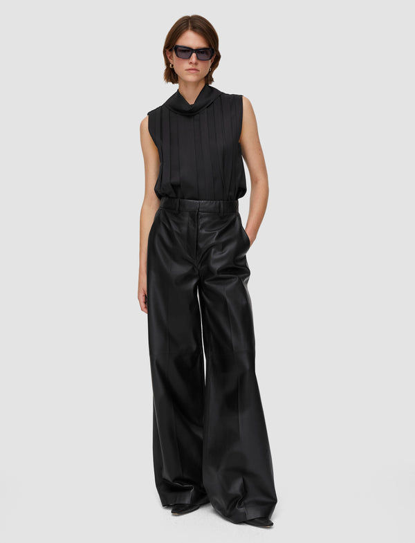Joseph Alana Nappa Leather Trousers Black