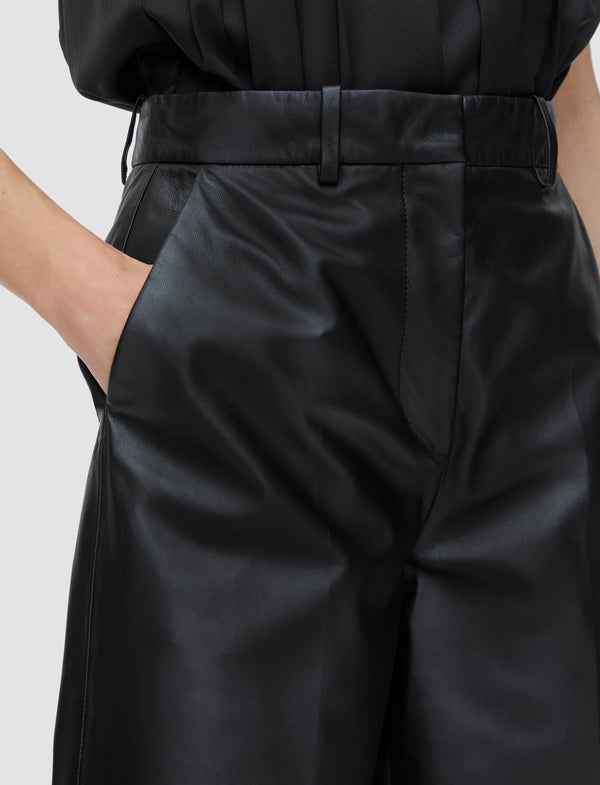Joseph Alana Nappa Leather Trousers Black