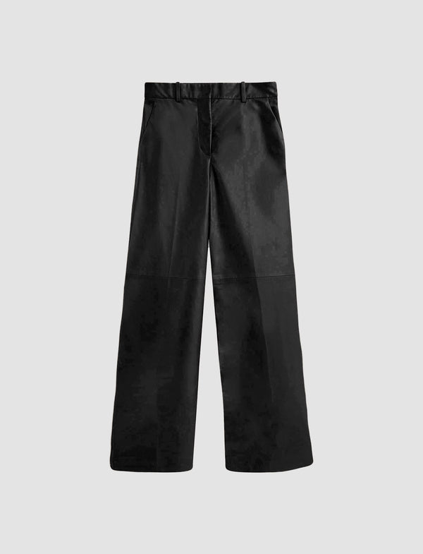 joseph Alana Nappa Leather Trousers Black