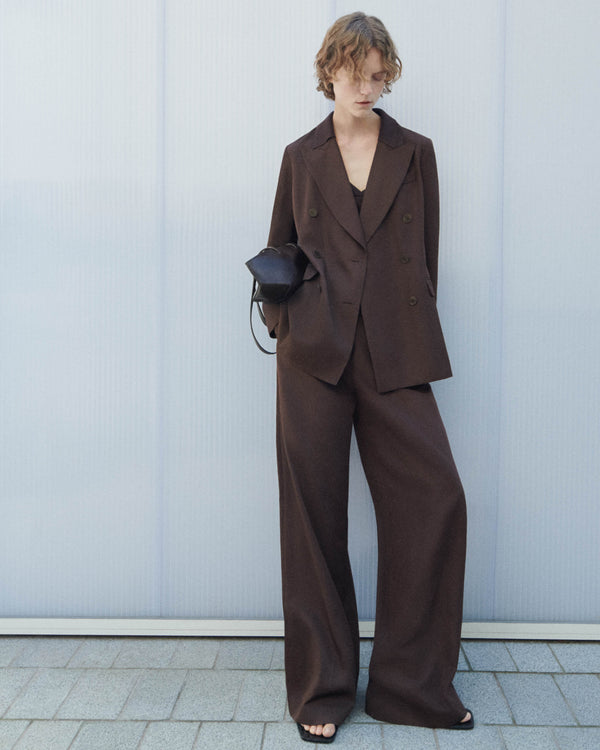 Joseph Alanel Soft Cotton Silk Trousers Ebony