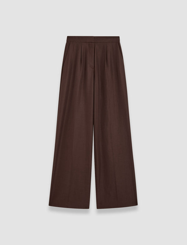 joseph Alanel Soft Cotton Silk Trousers Ebony