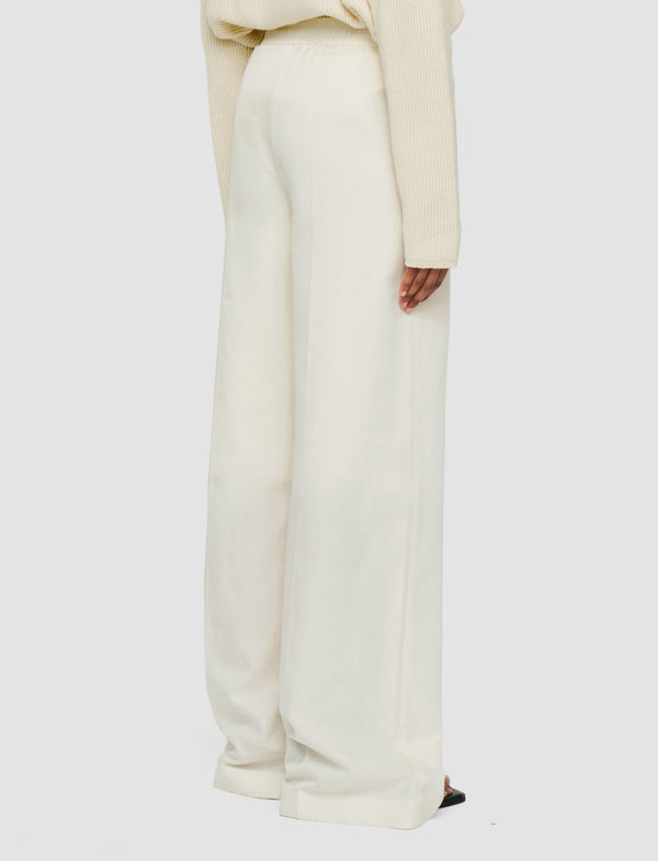 Joseph Alanel Soft Cotton Silk Trousers Ivory