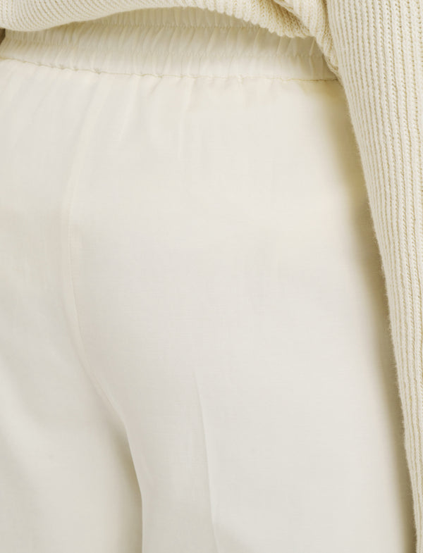 Joseph Alanel Soft Cotton Silk Trousers Ivory