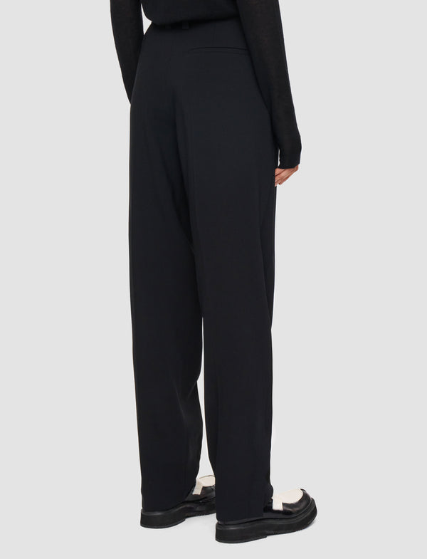 Joseph Alexis Fluid Twill Wool Trousers Black