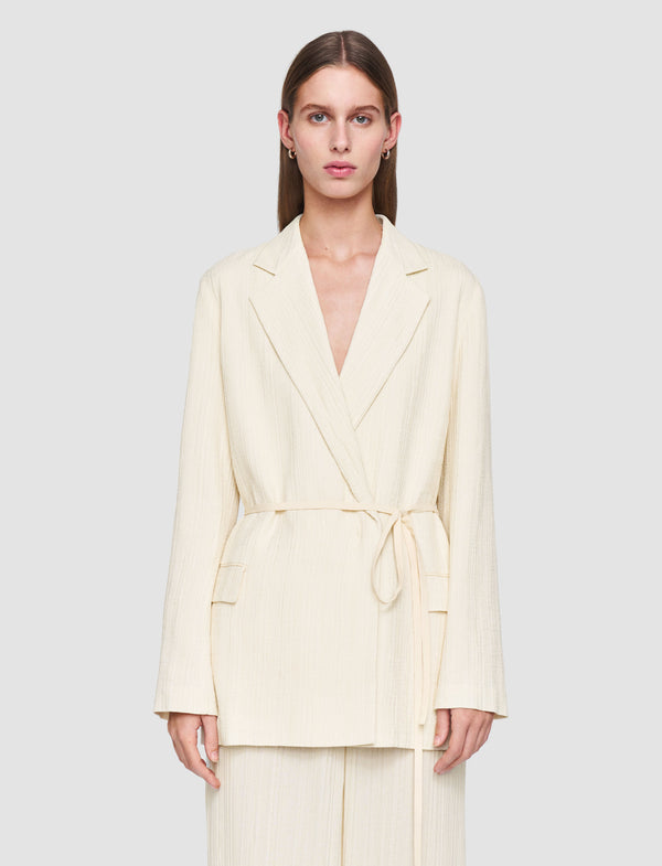 Joseph Amelot Pleat Jacquard Jacket Seashell