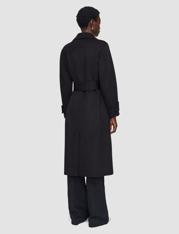 Joseph Arline Double Face Cashmere Coat Black