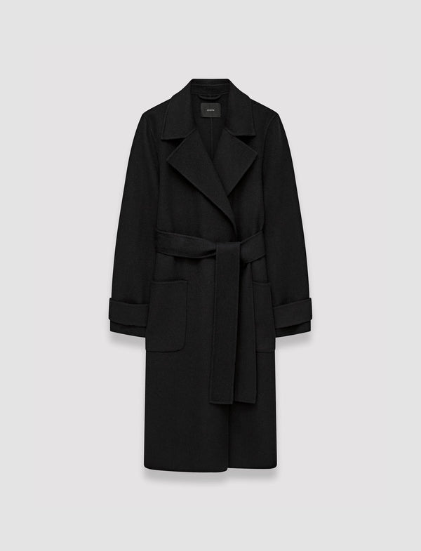 joseph Arline Double Face Cashmere Coat Black