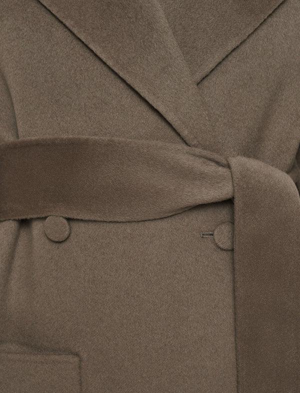Joseph Arline Double Face Cashmere Coat Mushroom
