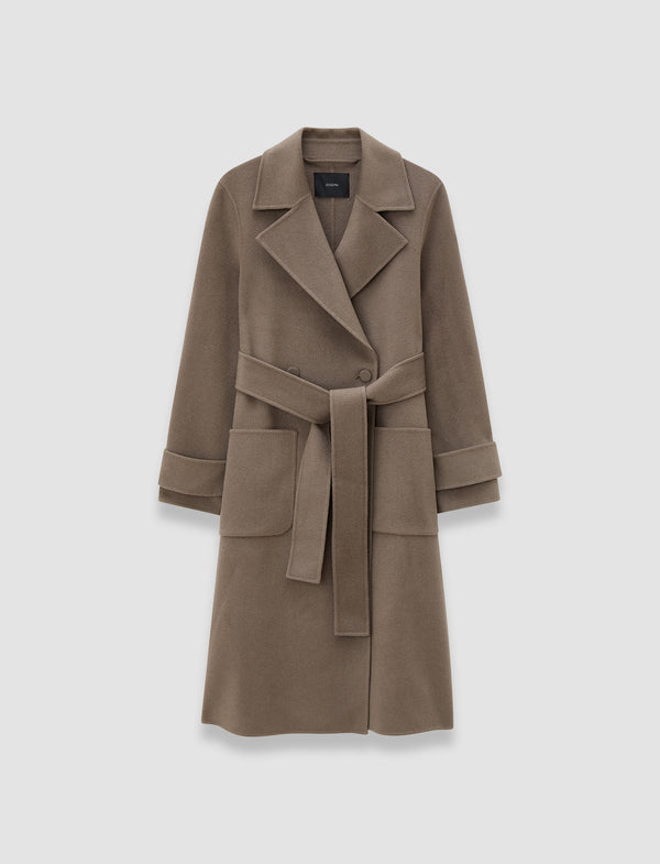 joseph Arline Double Face Cashmere Coat Mushroom