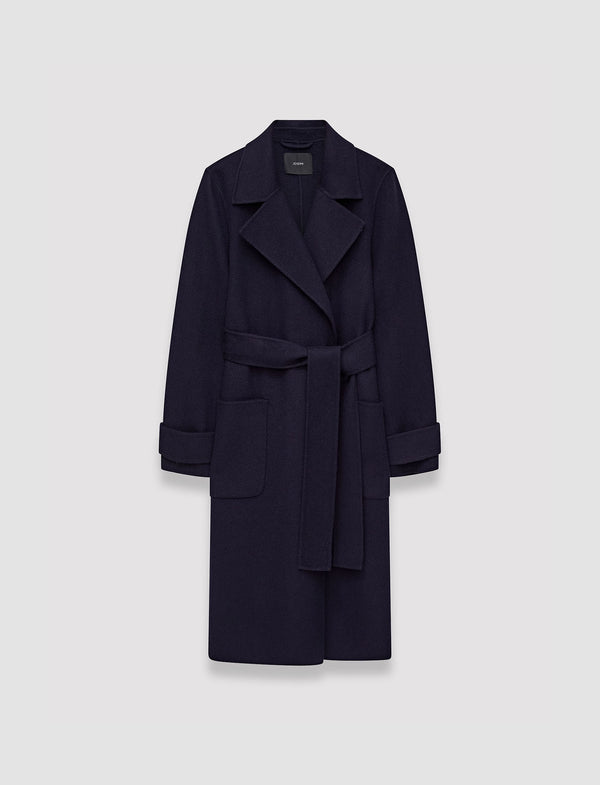 joseph Arline Double Face Cashmere Coat Navy