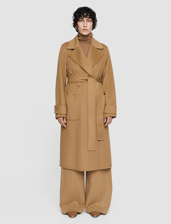 Joseph Arline Double Face Cashmere Coat Oak