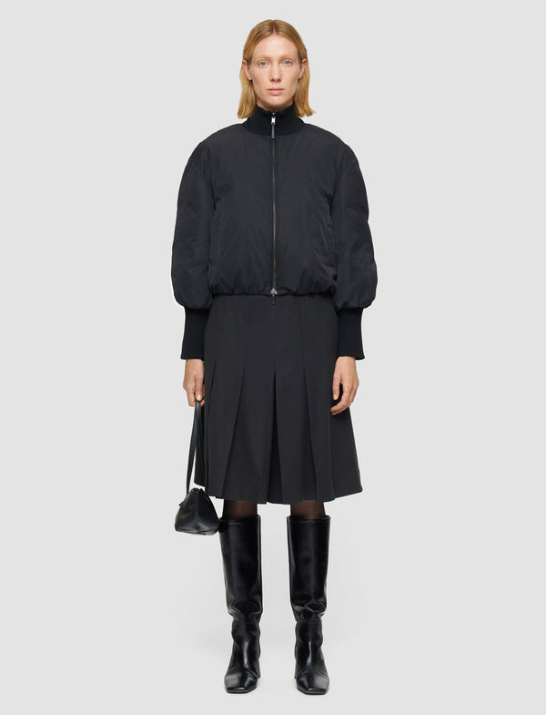 Joseph Bart Padded Duck Down Bomber Jacket Black