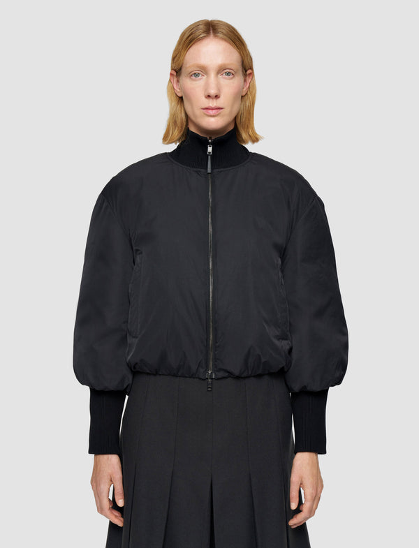 Joseph Bart Padded Duck Down Bomber Jacket Black