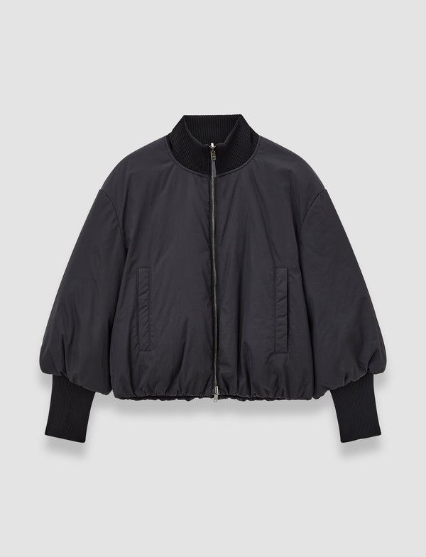 joseph Bart Padded Duck Down Bomber Jacket Black