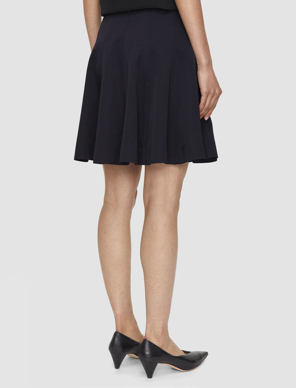 Joseph Becca Viscose Crepe Mini Skirt Navy