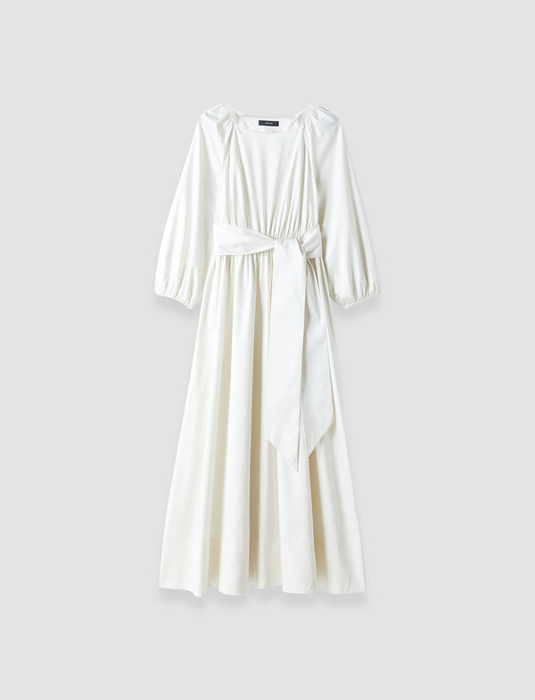 joseph Bellan Cotton Sateen Dress Ivory
