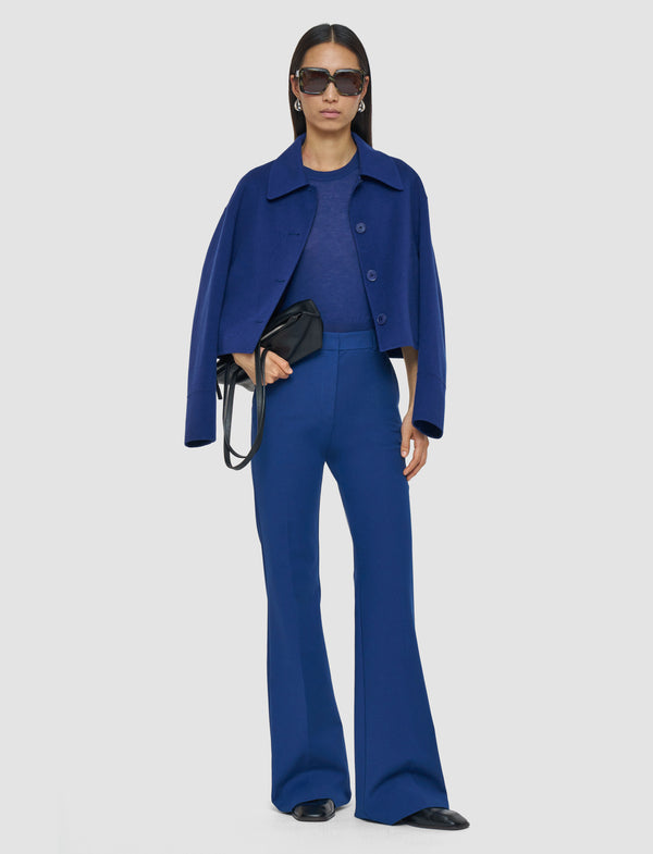 Joseph Bi-Stretch Toile Tafira Trousers Cobalt