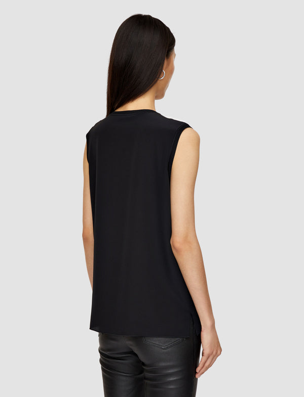 Joseph Bley Crepe De Soie Silk Blouse Black