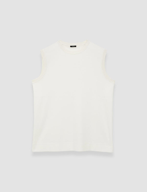 joseph Bley Crepe de Soie Silk Blouse Ivory