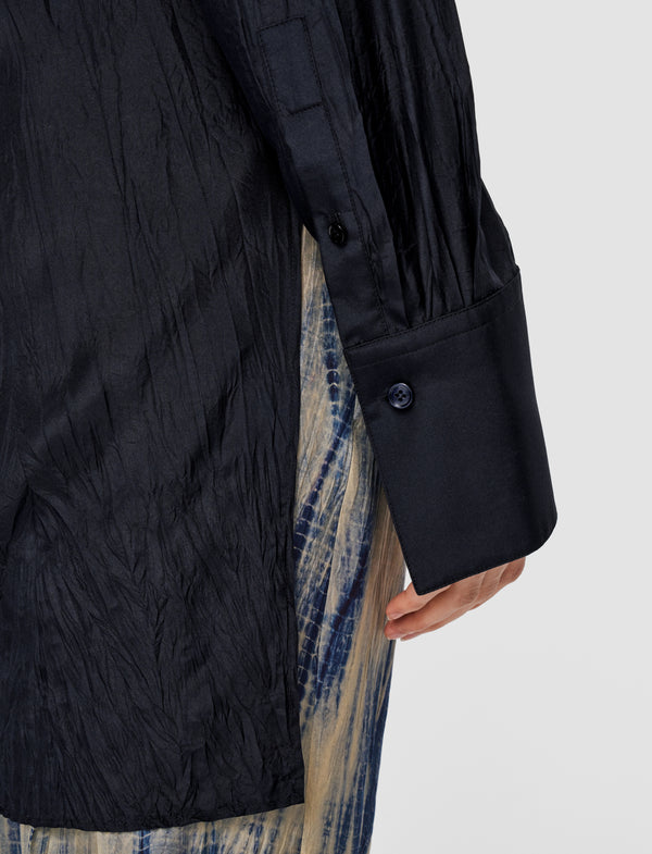 Joseph Bold Habotai Silk Blouse Navy