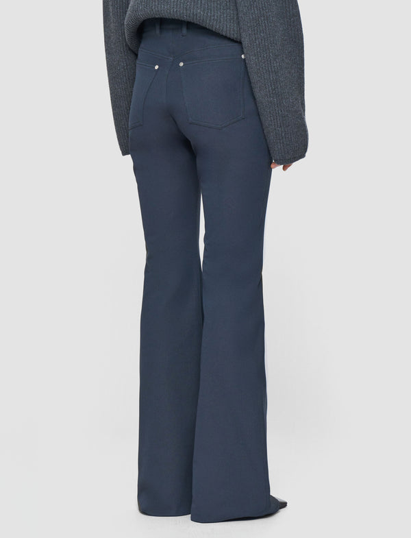 Joseph Bond Gabardine Stretch Trousers Smoke