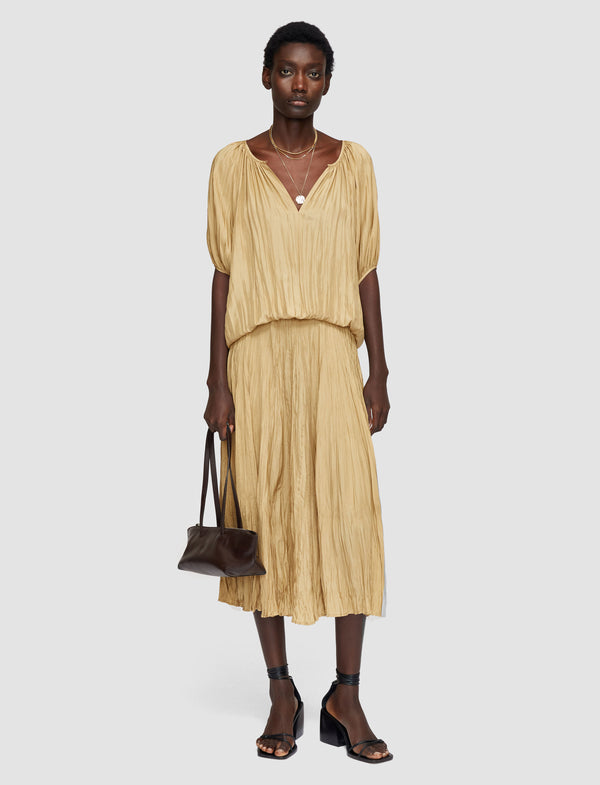 Joseph Briela Habotai Silk Blouse Desert Sand