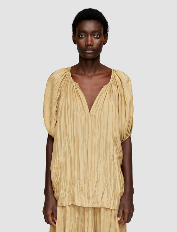 Joseph Briela Habotai Silk Blouse Desert Sand