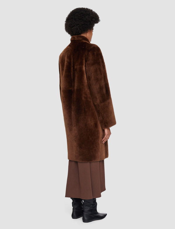 Joseph Britanny Reversible Shearling Coat Arabica