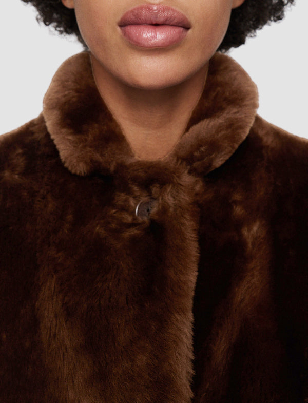 Joseph Britanny Reversible Shearling Coat Arabica