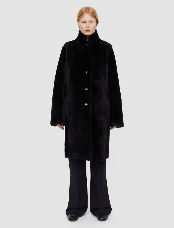 Joseph Britanny Reversible Shearling Coat Black