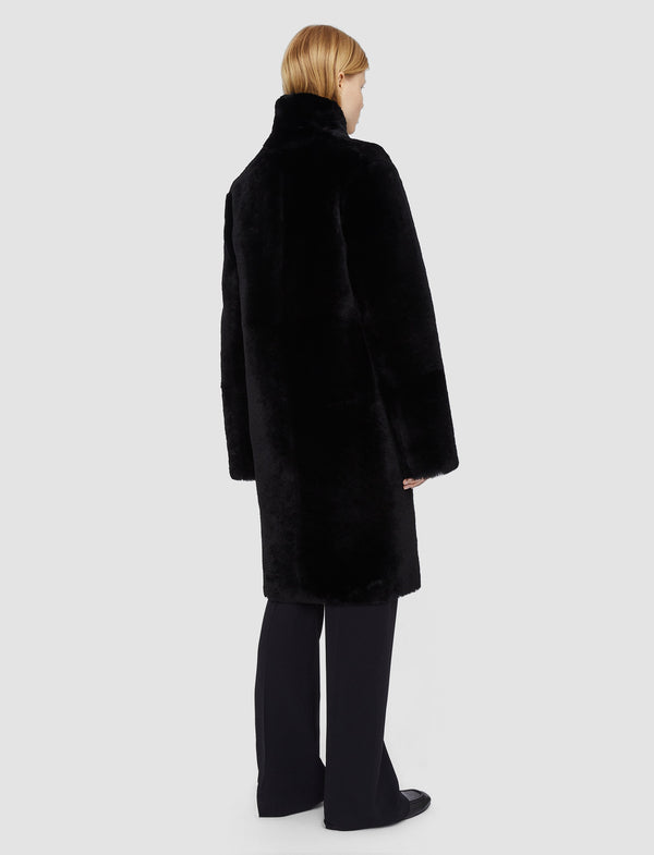 Joseph Britanny Reversible Shearling Coat Black