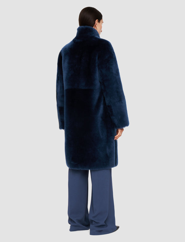 Joseph Britanny Reversible Shearling Coat Harbour