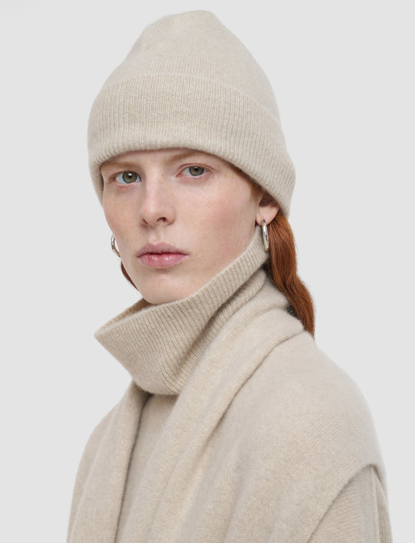 Joseph Brushed Cashmere Hat Affogato