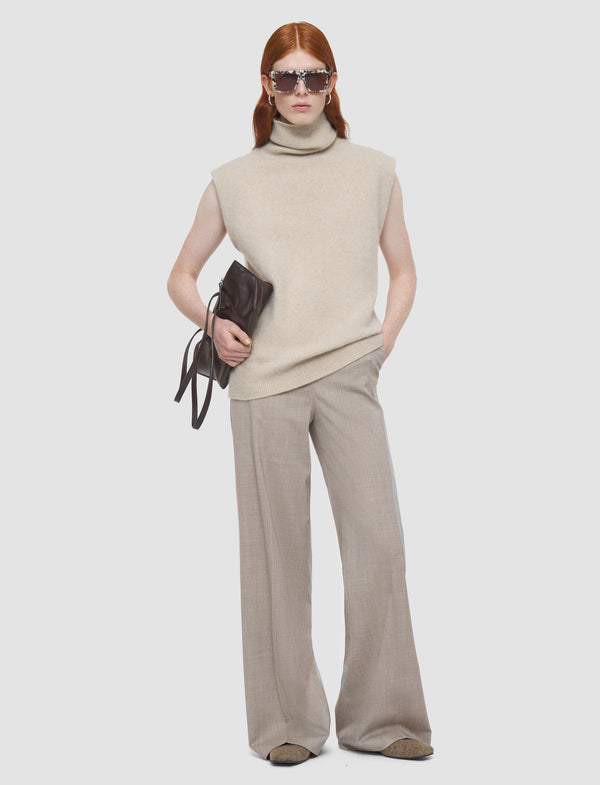 Joseph Brushed Cashmere Vest Affogato