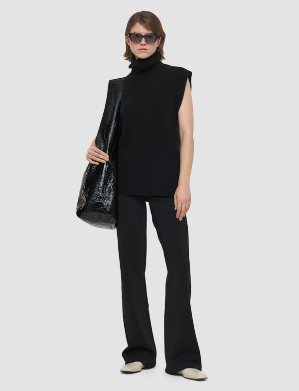 Joseph Brushed Cashmere Vest Black