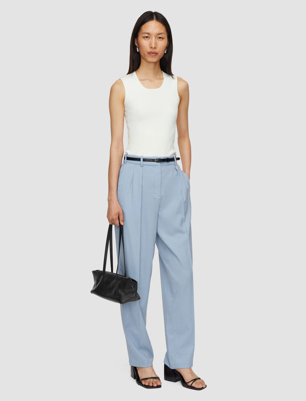 Joseph Bucklel Tailoring Crepe Trousers Faded Sky
