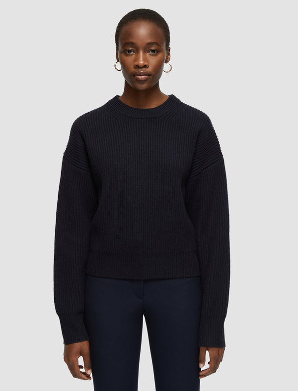 Joseph Cardigan Stitch Jumper Navy