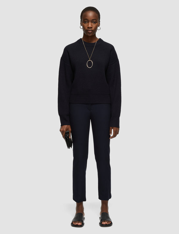 Joseph Cardigan Stitch Jumper Navy