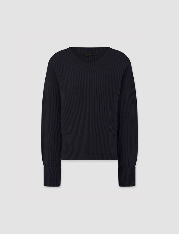 joseph Cardigan Stitch Jumper Navy