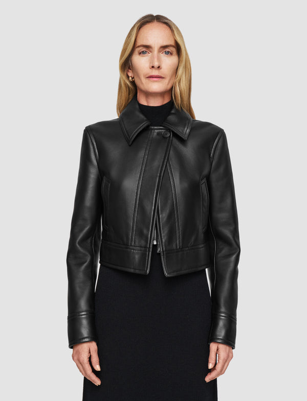 Joseph Caron Nappa Leather Jacket Black