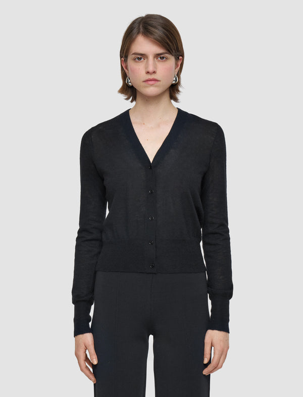 Joseph Cashair Cardigan Black