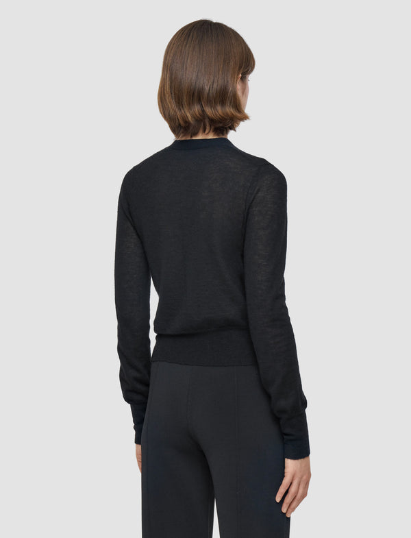 Joseph Cashair Cardigan Black