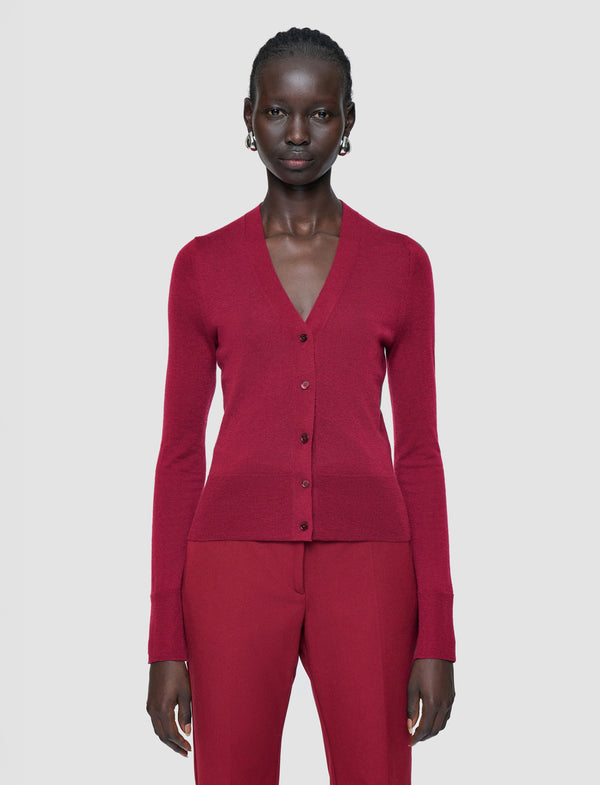 Joseph Cashair Cardigan Ruby