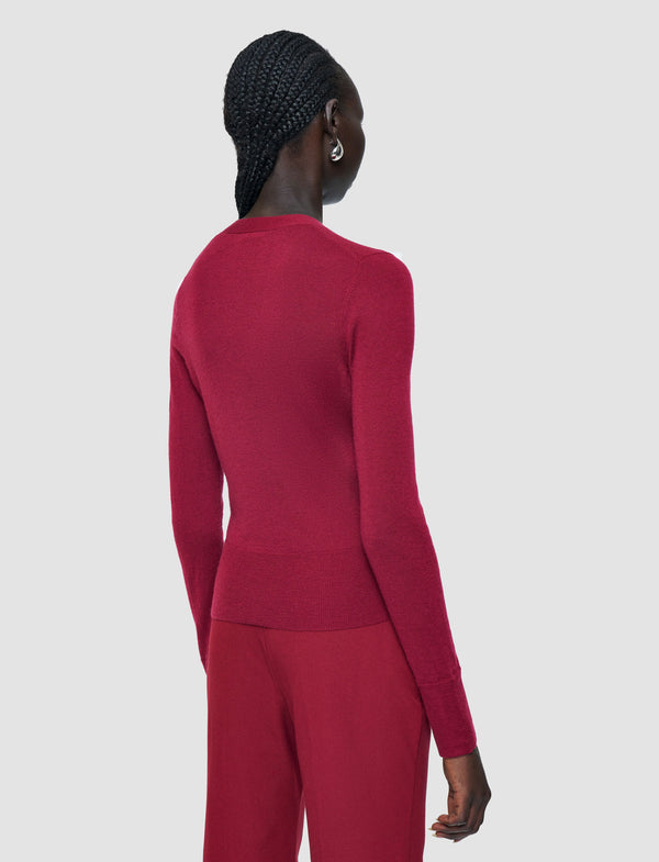 Joseph Cashair Cardigan Ruby